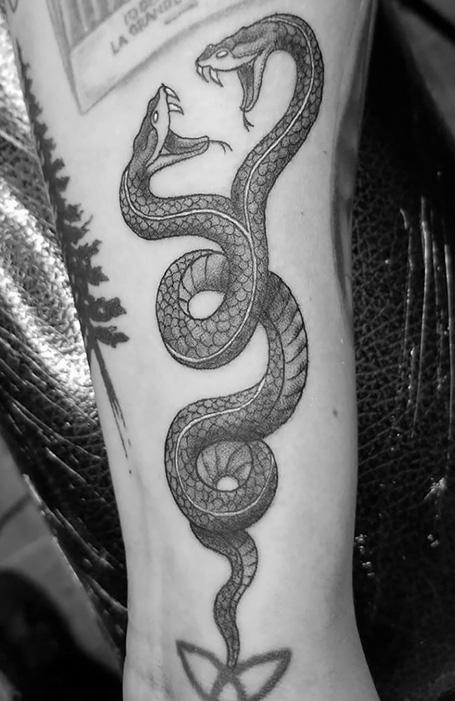 Black Snake Tattoo on Torso Side  Best Tattoo Ideas Gallery
