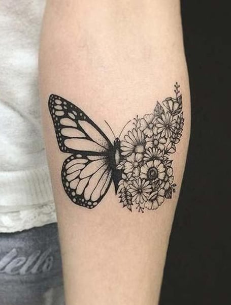Tattootommy  Butterflies hover and feathers appear whenever lost loved  ones or Angels are near butterfly dragonfly butterflytattoo  dragonflytattoo 3dtattoo colourtattoo papa mama tattooland inkplaza  bishopwand dynamicink eternalink 
