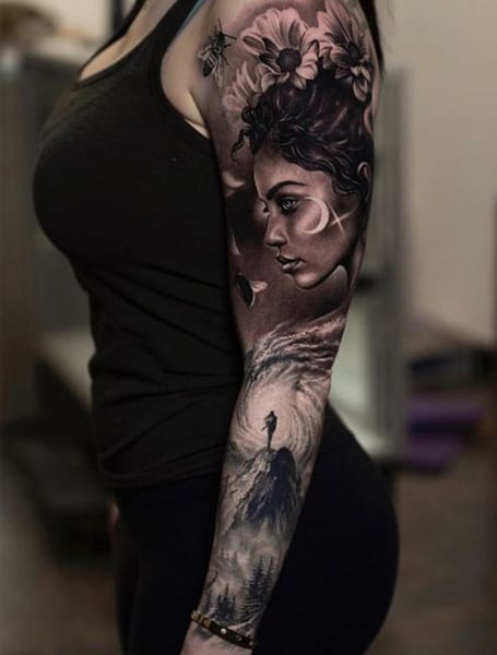 24 Popular Sleeve Tattoos For Women In 22 The Trend Spotter