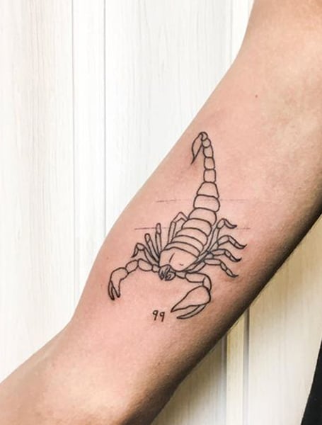 Illustration about Vector set of 20 scorpion symbols isolated on white  background. Illustration of background, colle… | Scorpio tattoo, Scorpion  tattoo, Dad tattoos