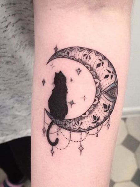 31 Moon and Stars Tattoos With Symbolic Meanings  TattoosWin
