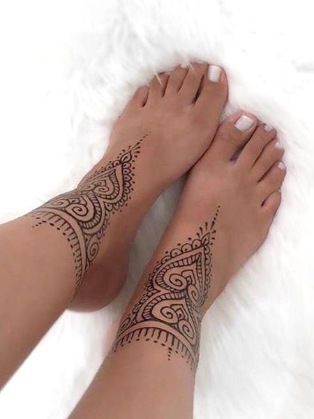 Henna Ankle Tattoo