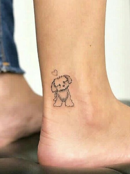 pretty ankle tattoos
