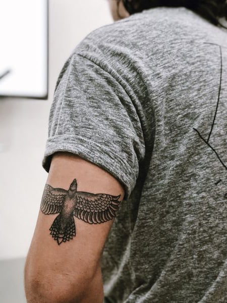 The Canvas Arts Temporary Tattoo Flying Birds Waterproof For Men  Women  Wrist Arm Hand Tattoo Size 60mm X105mm 1 Tattoo In a Sheet  Amazonin  Beauty