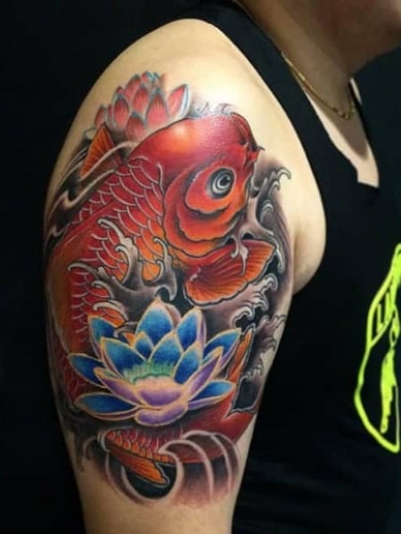 Koi fish tattoo by Sandor Pongor  Post 3761