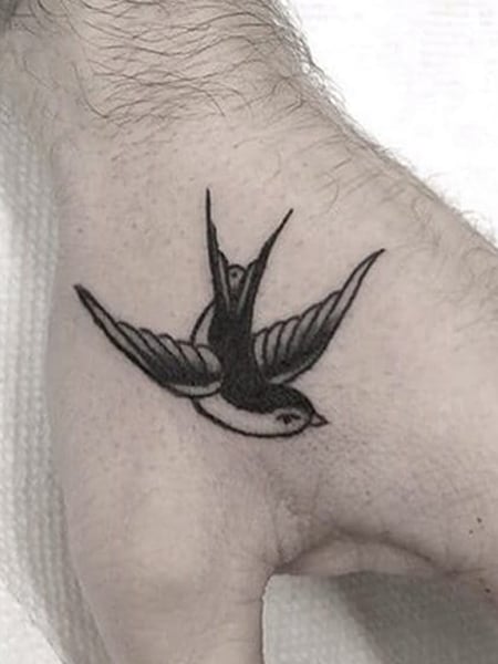 Another bird #blackandgrey #swallow #bird #tattoo #liam #l… | Flickr