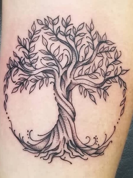 Tattoo uploaded by Red Right Hand  Apple Tree Tattoo  Tattoodo