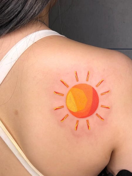 Vibrant Watercolors  Stunning Sun and Moon Tattoo Ideas  Livingly