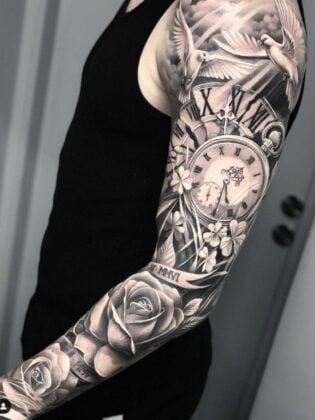 Best Clock Tattoos For Men Meaning The Trend Spotter