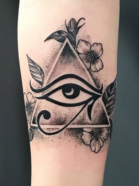 Egyptian Eye of Horus All Seeing Eye Tattoo 1