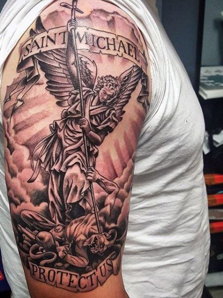 catholic guardian angel tattoos
