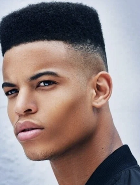 Box top, with levels. www.barbershopconnect.com | Black men hairstyles,  Black men haircuts, Easy mens hairstyles