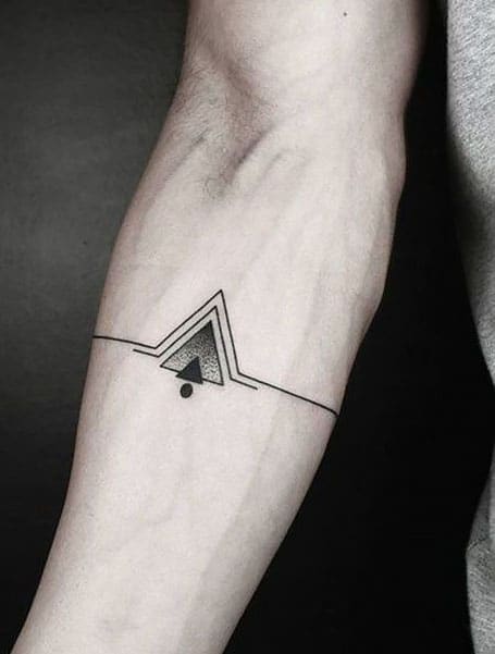 Tattoo uploaded by Angela Tattoo Sg • Triangle.. #minimalist #illustrative  #simple #red #shape #triangle • Tattoodo