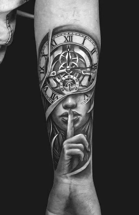 Time is an illusion  dotwork tattoo design with geometricmechanical  decorations and subtle touch of surrealism Hope youll like it happy new  year lovely people of Reddit   rTattooDesigns
