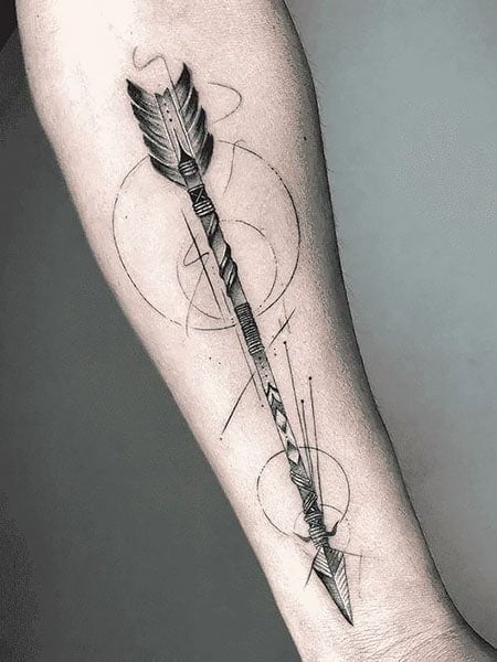 native american arrow tattoo
