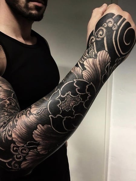 Black  Grey Japanese Sleeve Tattoo  Slave to the Needle