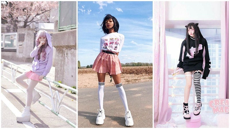 Preppy Pleated Skirt - Pink Aesthetic - Soft Girl Kawaii School Girl –  Aesthetics Boutique