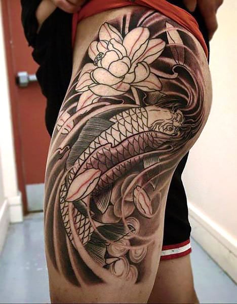 Koi Fish in traditional Chinese style Done by Jayers Ko Lovinkit Tattoo   Brussels International Tattoo Convention Better picture  rtattoos