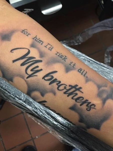 Tattoo in remembrance | Brother tattoos, Remembrance tattoos, Memorial  tattoo quotes
