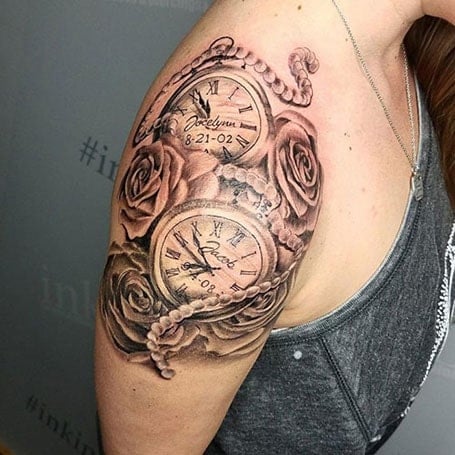 Aggregate 75 arm clock tattoo super hot  thtantai2