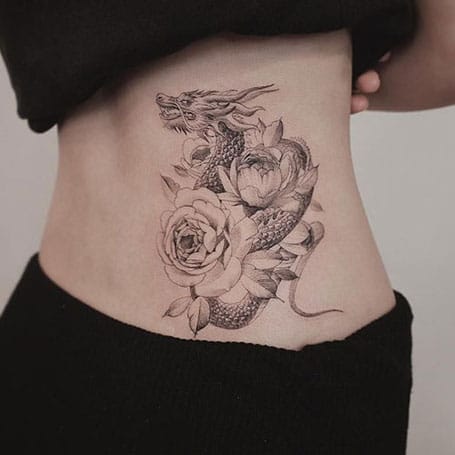 3d tattoos for women on lower back