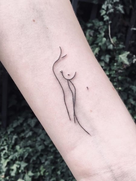 11 Woman Silhouette Line Tattoo Ideas That Will Blow Your Mind  alexie