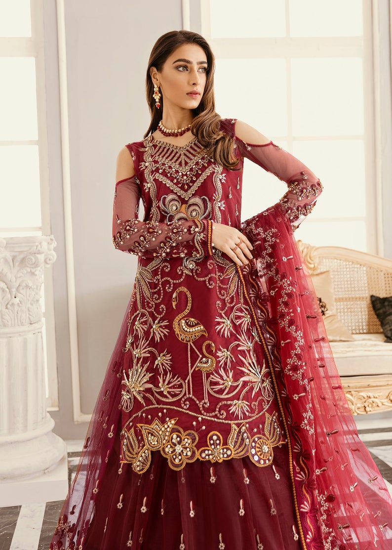 50 Red Wedding Dresses for Striking Brides (2021) - The Trend Spotter