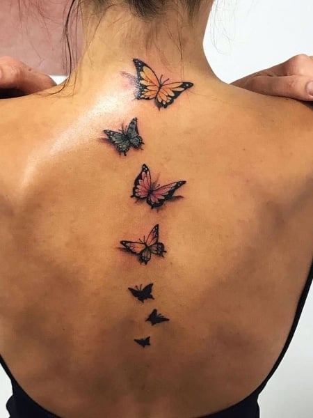 20 Cute Butterfly Tattoos On Back For Women  EntertainmentMesh