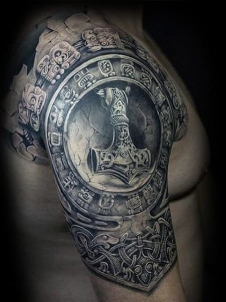 Mjolnir tattoos Thors incredible hammer  tattooists