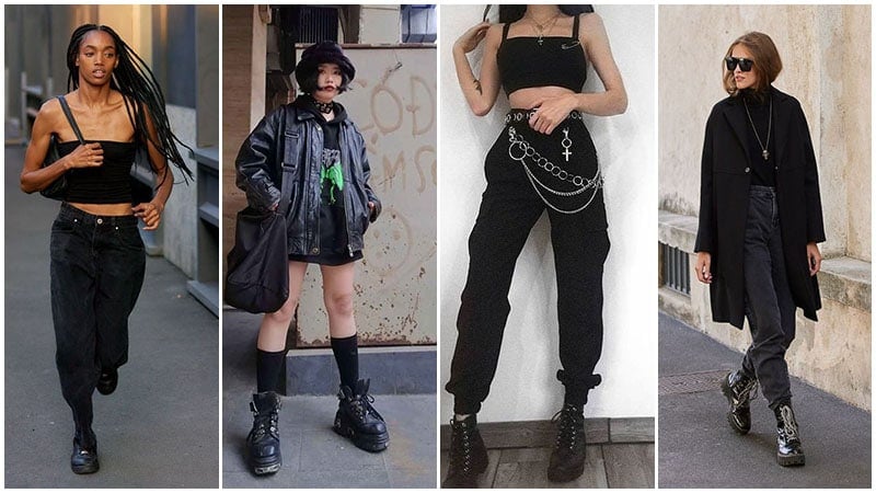 grunge outfit aesthetic | Dresses Images 2022
