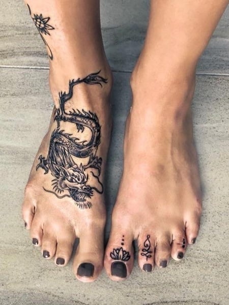 Details More Than 161 Female Feet Tattoos Super Hot Vn