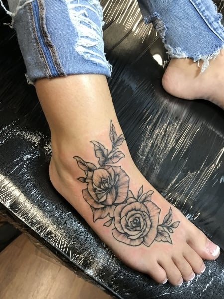 50 Best Foot Tattoos for Women & Meaning | Foot tattoos, Wrap around ankle  tattoos, Leg tattoos women