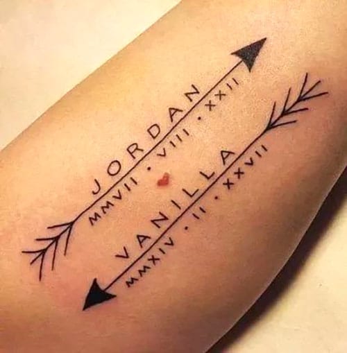 Tattoosday (A Tattoo Blog): Arrows on the W Train (Tattoosday Plays the  Alphabet Game)