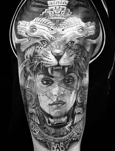 Jaguar Warrior by Ryan El Dugi Lewis TattooNOW