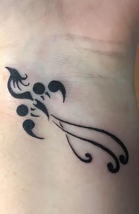 Discover more than 85 semicolon tattoo butterfly  thtantai2