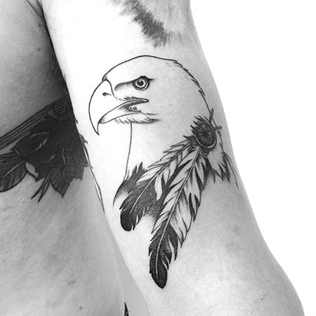Studio27 / Tattoo only - Little matching eagle outline tatts.. simple but  cool! | Facebook