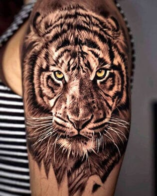 tiger growl tattoo