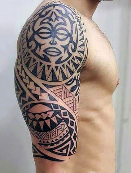 Amazon.com : Tribal Tattoos, 4-Sheet Tribal Arm Tattoos and 2-Sheet Extra  Large Temporary Tattoo Similar the Rock Arm Chest Big Totem Body Tattoos  Sticker Tribal Fake Black Tattoo : Beauty & Personal