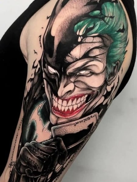tableau joker in 2023  Joker tattoo design Joker tattoo Tattoo designs  men