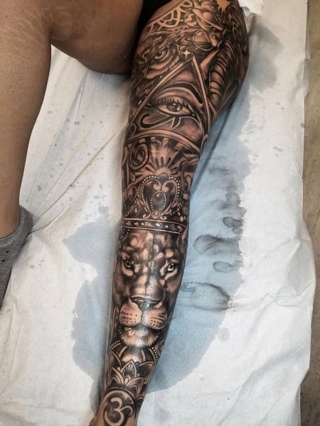Leg Sleeves Tattoo Ideas  Calf sleeve tattoo Leg sleeve tattoo Native  american tattoo sleeve