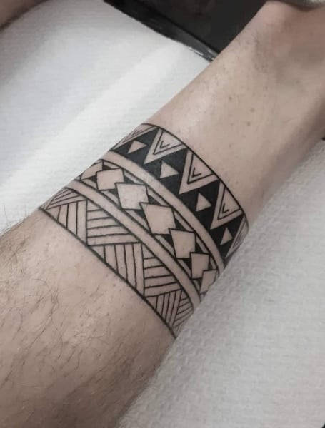 Tribal Forearm Sleeve Tattoo Designs