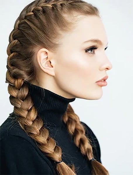5 Ways to Wear the Two Braid Cornrow Style Everyone's Rocking | Unruly |  Feed in braids hairstyles, Two braid hairstyles, Cornrow hairstyles