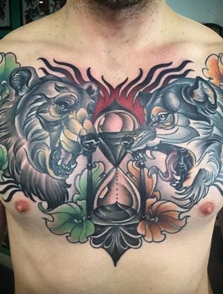 Tattoo uploaded by Matty Monaghan  Neo Traditional chest pannel  Tattoodo