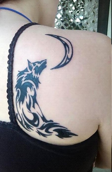 Tattoo uploaded by Ciera • Black & White Wolf Pup Adult Wolf Reflection In  Lake Arm Tattoo #BlackandWhite #Wolf #Arm • Tattoodo