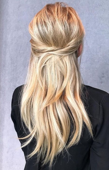 60 Best Half Up Half Down Hairstyles For 22 The Trend Spotter