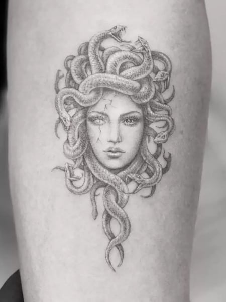 Independent Tattoo Company  Tattoos  Fine Line  Medusa