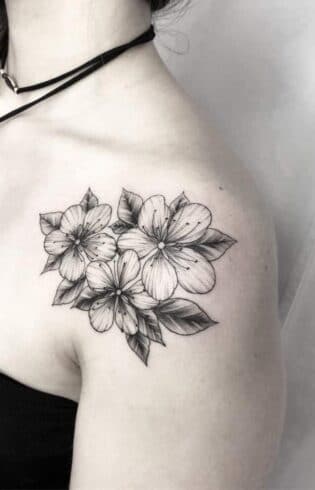 70 Beautiful Cherry Blossom Tattoo Designs & Meaning