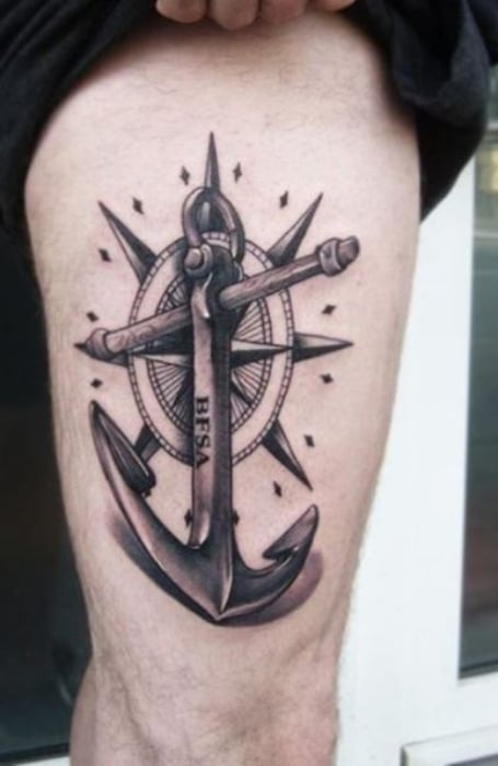 Anchor Thigh Tattoo 1 1