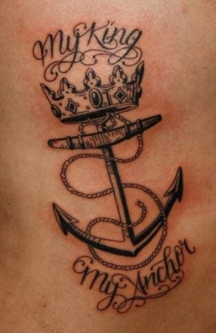 60 Coolest Anchor Tattoo Designs Meaning 2024 The Trend Spotter   Crown And Anchor Tattoo1 315x485 