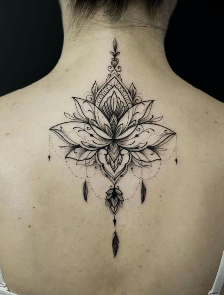 A Lotus Mandala Cover-up Tattoo done by Poonam Rathod At moksha Tattoo  Studio. A lotus mandala tattoo is a beautiful and spiritually ... |  Instagram